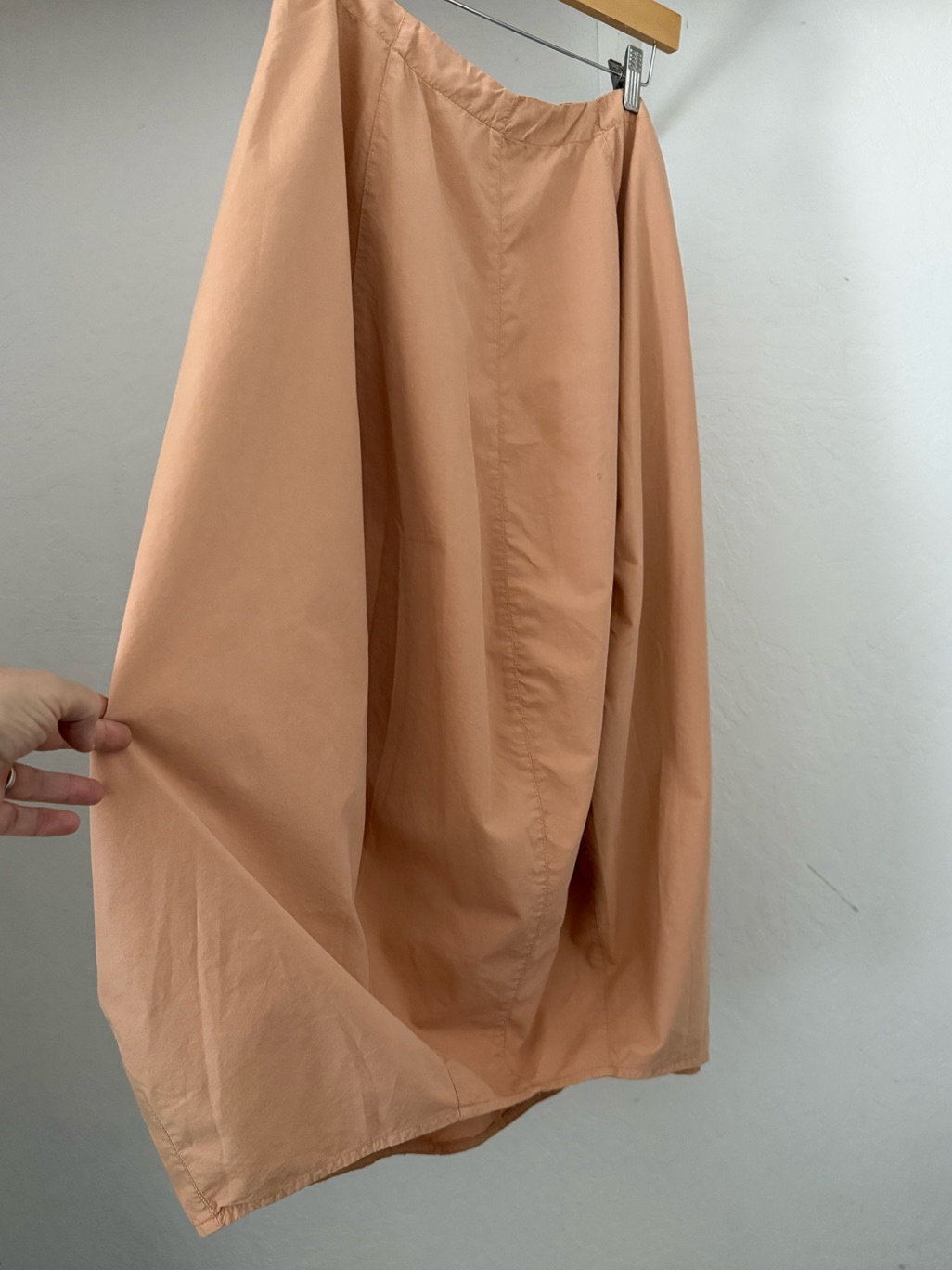 1990s-Y2k Gertie's Tan Lagenlook Bubble Skirt